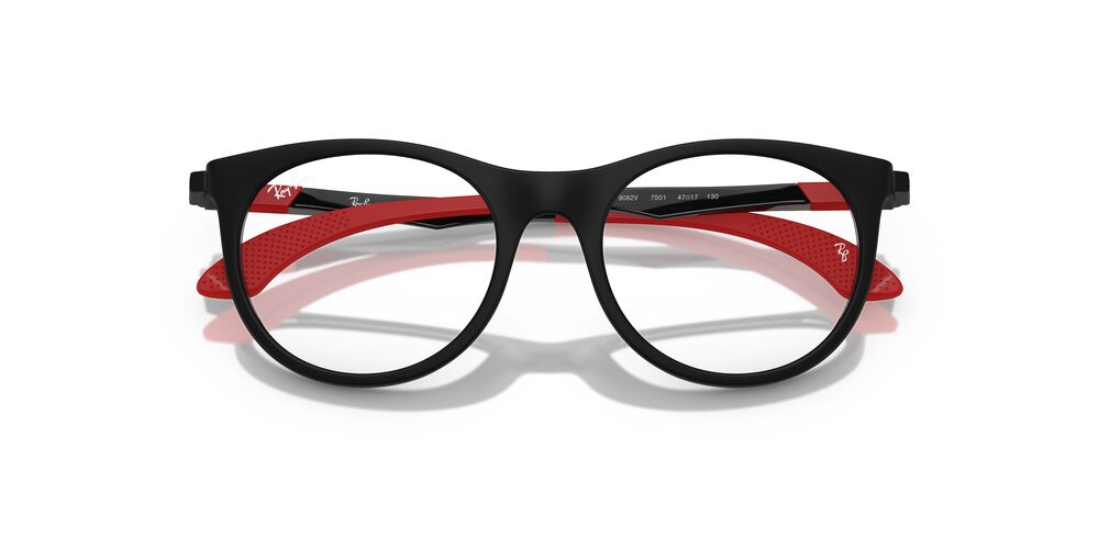 Lentes Oftálmicos Ray-Ban Jr RY9082V Negro Mate/Rojo