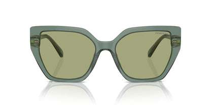 Lentes De Sol Swarovski SK6016 Verde Transparente