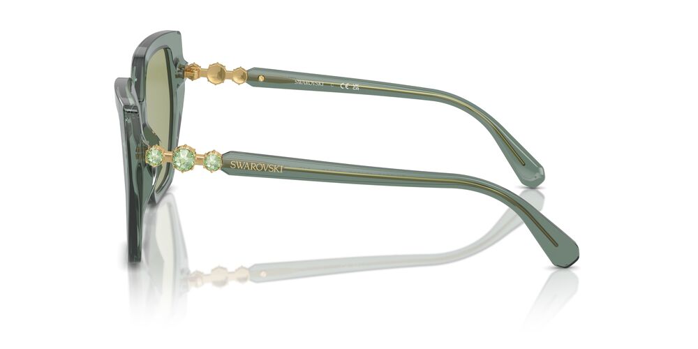 Lentes De Sol Swarovski SK6016 Verde Transparente