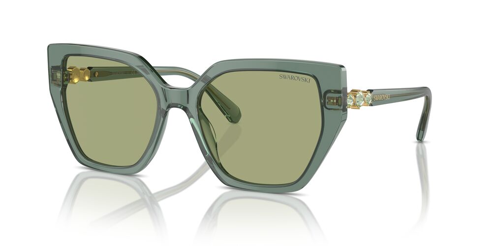 Lentes De Sol Swarovski SK6016 Verde Transparente