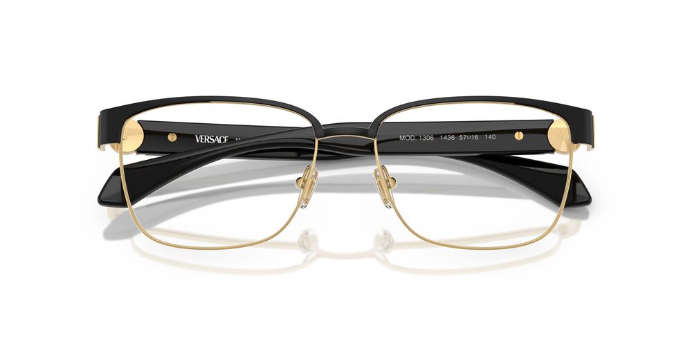 Lentes Oftálmicos Versace VE1306 Negro/Dorado