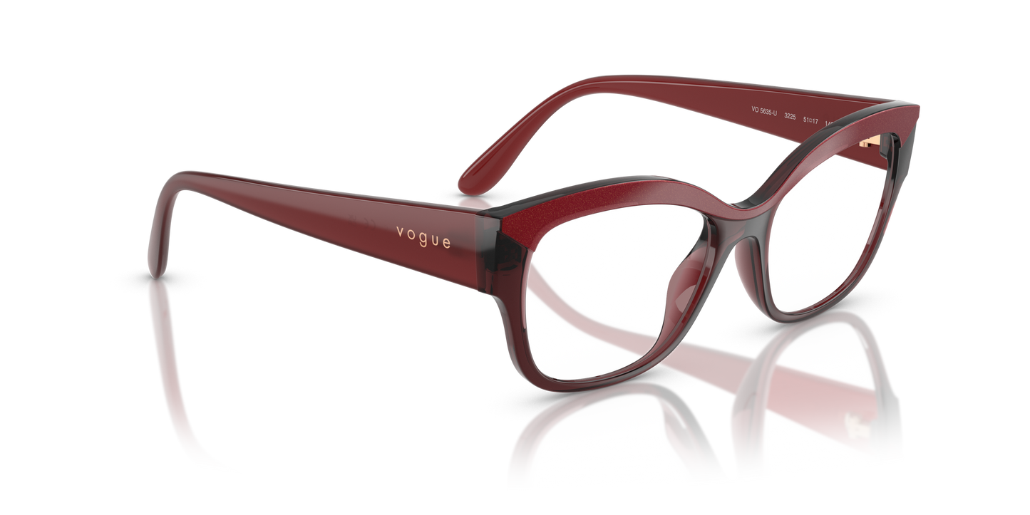 Lentes Oftálmicos Vogue VO5635-U Rojo Transparente