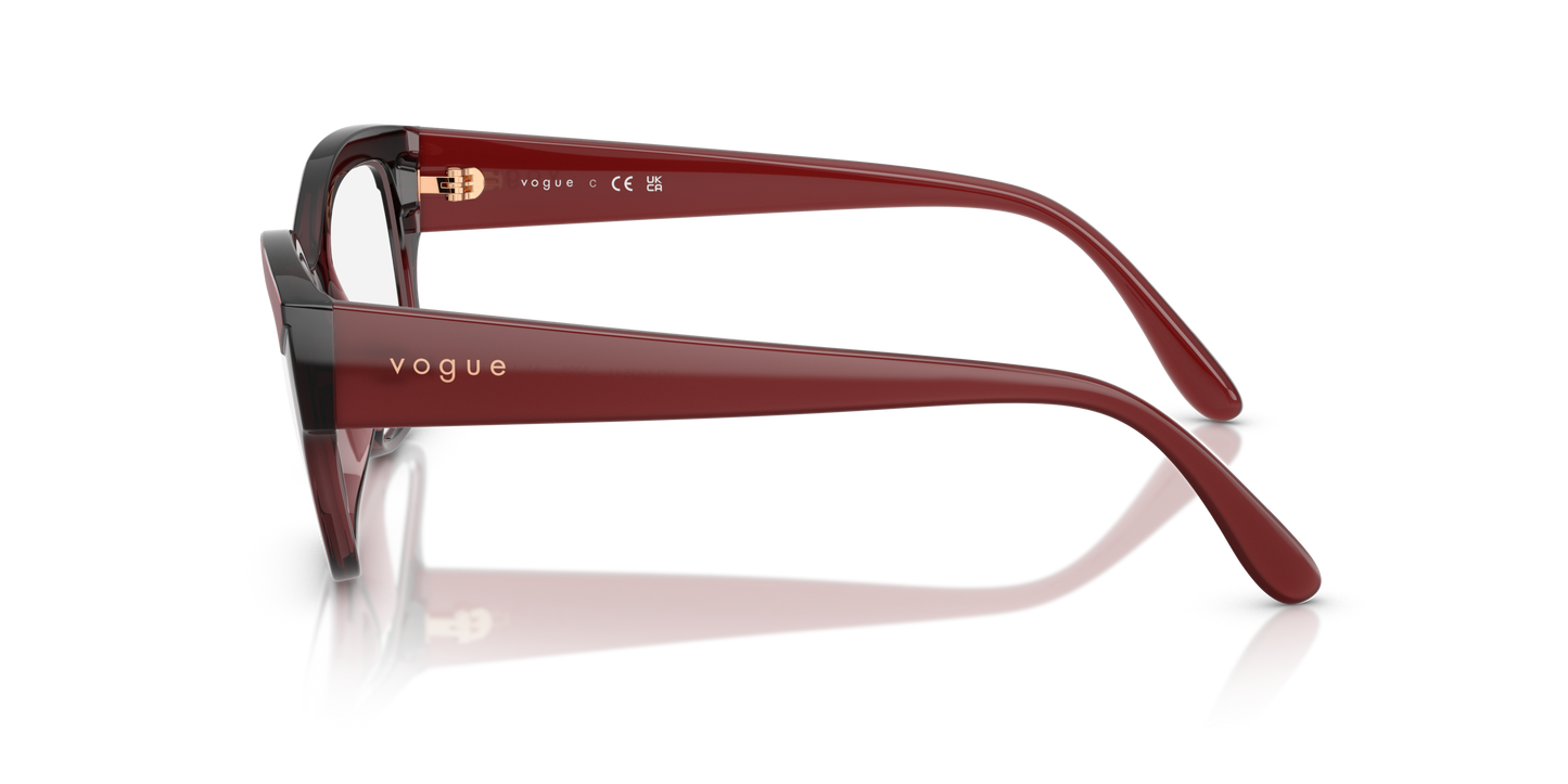 Lentes Oftálmicos Vogue VO5635-U Rojo Transparente