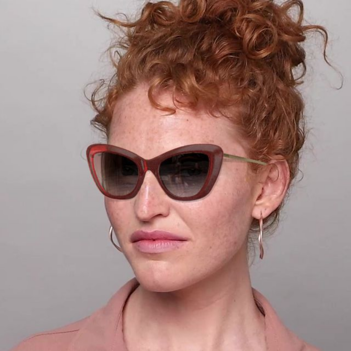 Lentes De Sol Unofficial UO6164 Rosado/Dorado