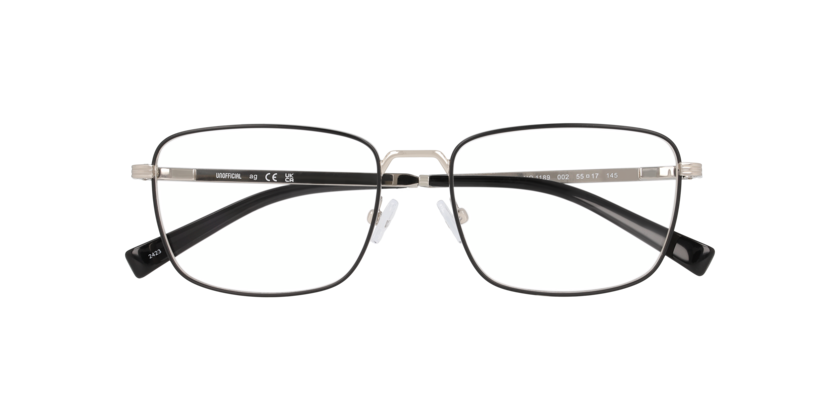 Lentes Oftálmicos Unofficial UO1189 Negro/Plateado