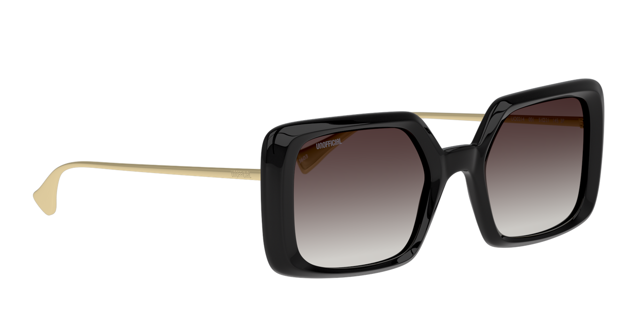 Lentes De Sol Unofficial UO6166 Negro/Dorado