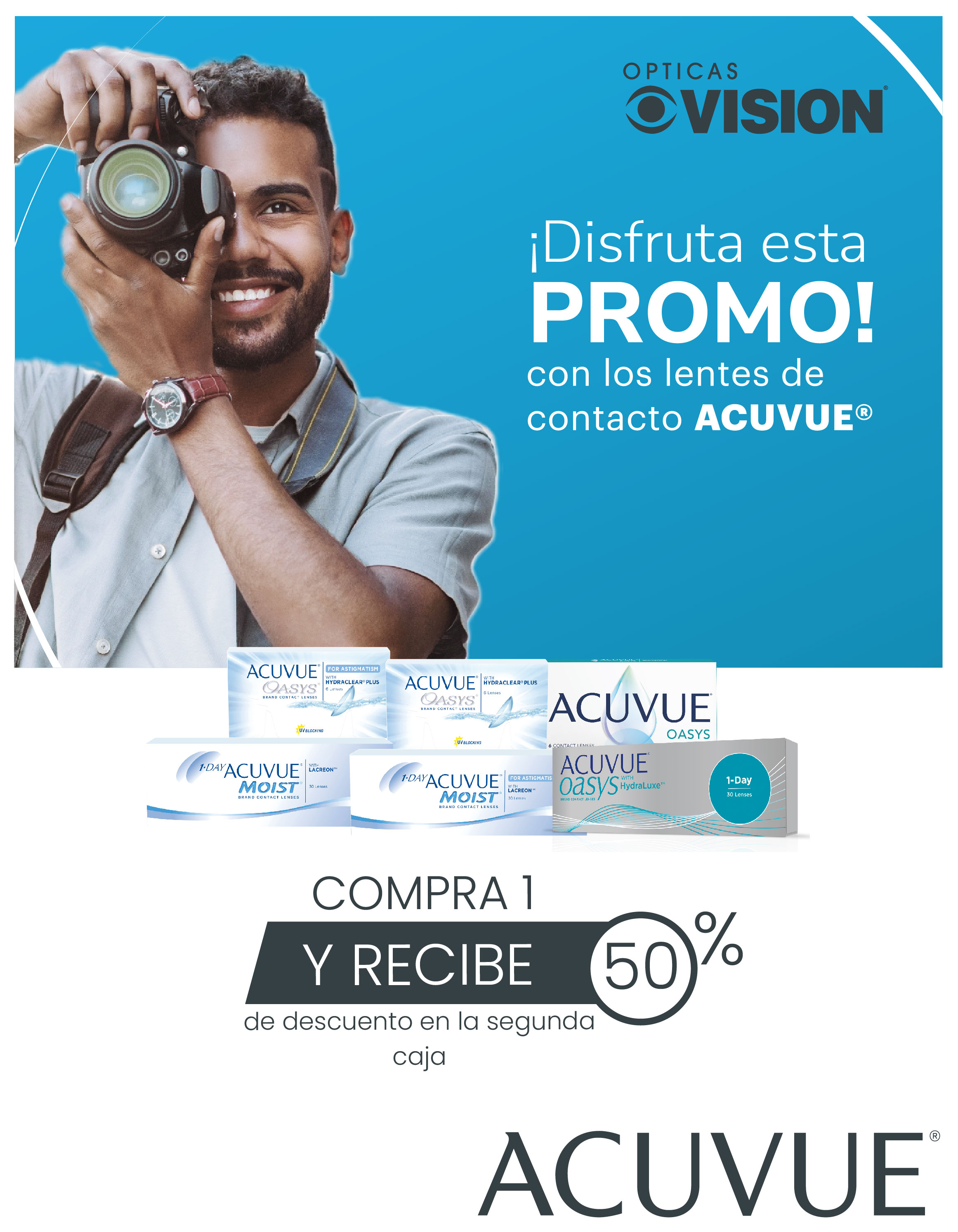 50% desc. en segunda unidad  Acuvue - Marzo 2024